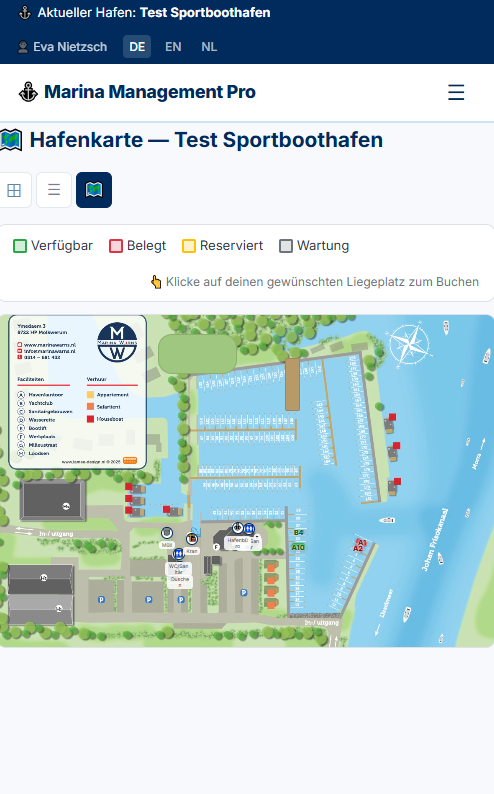 Interactive map in the app